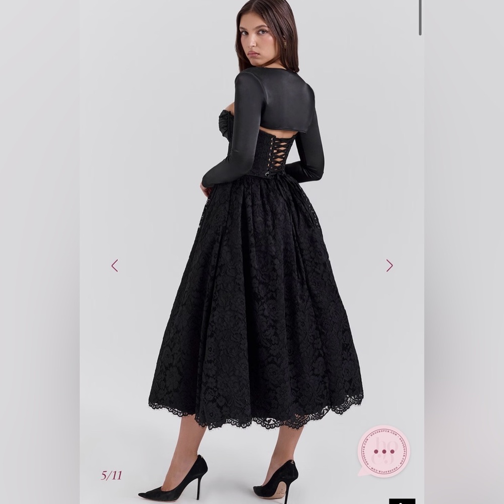 House Of CB  Corset-Back Midi Dress set
